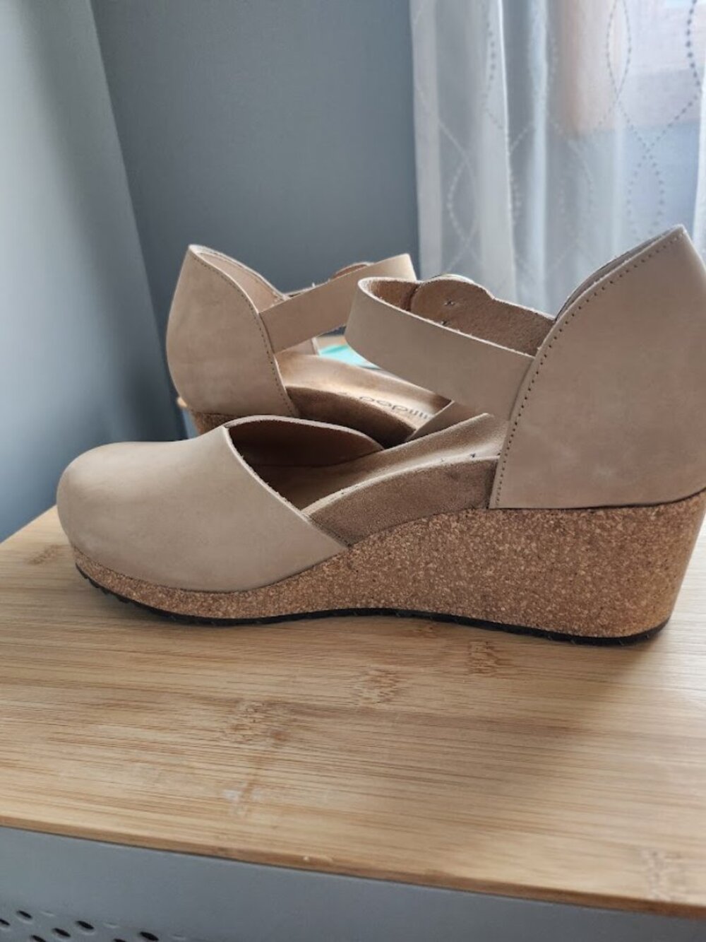 Birkenstock Papillio Wedge Clogs in Warm Sand Size 39 NWOT - Picture 7 of 8
